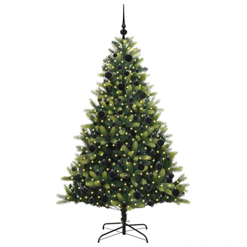 Mākslīgā Locītā Ziemassvētku Egle Ar 300 Led Lampiņām 180 Cm Vidaxl