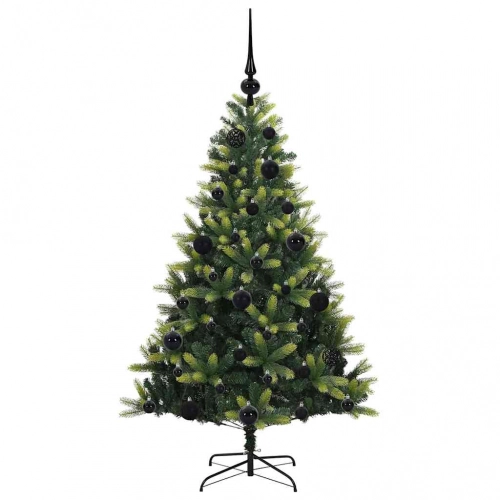 Mākslīgā Piekaramā Ziemassvētku Egle Ar 150 Led Zaļa 120 Cm Vidaxl