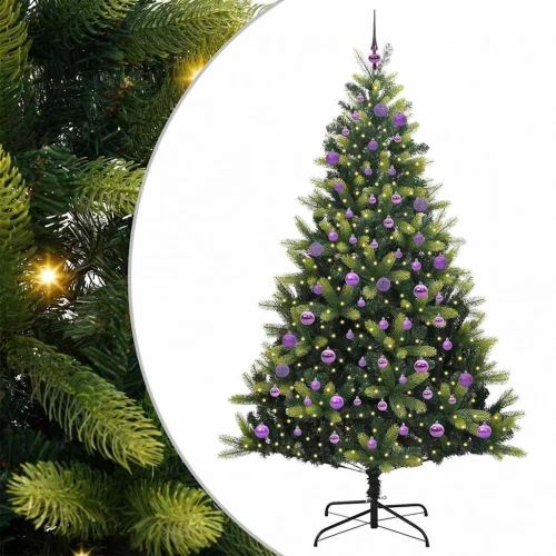 Mākslīgā Saliekamā Ziemassvētku Egle Ar 300 Led Gaismām 180 Cm Vidaxl