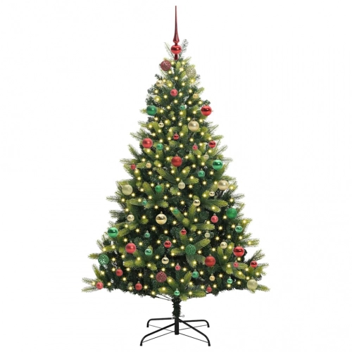 Mākslīgā Saliekamā Ziemassvētku Egle Ar 300 Led Gaismām 180 Cm Vidaxl