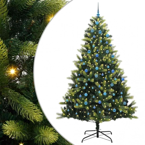 Mākslīgā Saliekamā Ziemassvētku Egle Ar 300 Led Gaismām 240 Cm Vidaxl