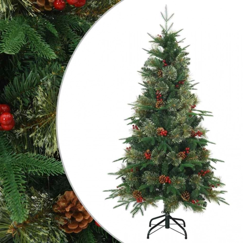Mākslīgā Saliekamā Ziemassvētku Egle Ar Statīvu Zaļa 120 Cm Vidaxl