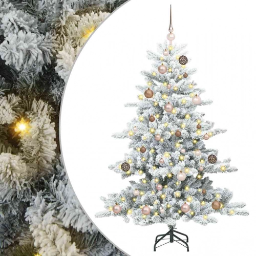 Mākslīgā Saliekamā Ziemassvētku Egle Balts 150 Cm Pvc Vidaxl
