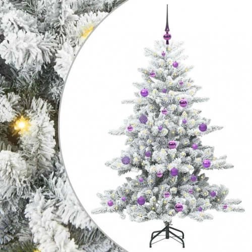 Mākslīgā Saliekamā Ziemassvētku Egle Su 150 Led 150 Cm Pvc Vidaxl