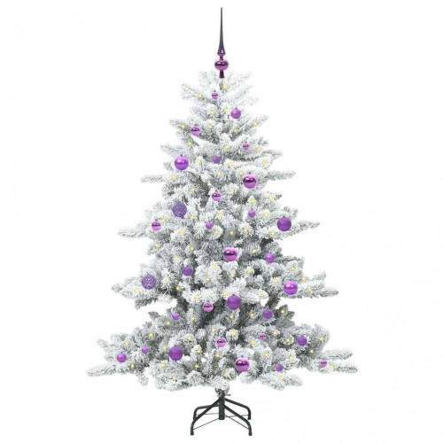 Mākslīgā Saliekamā Ziemassvētku Egle Su 150 Led 150 Cm Pvc Vidaxl