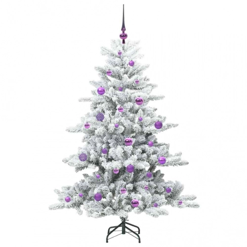 Mākslīgā Saliekamā Ziemassvētku Egle Su 150 Led 150 Cm Pvc Vidaxl