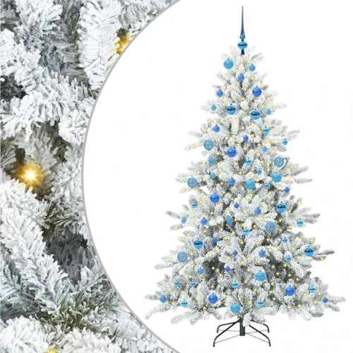Mākslīgā Saliekamā Ziemassvētku Egle Su 300 Led 180 Cm Pvc Vidaxl