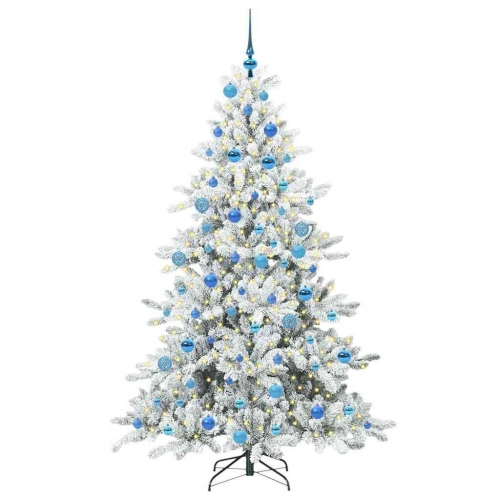 Mākslīgā Saliekamā Ziemassvētku Egle Su 300 Led 180 Cm Pvc Vidaxl