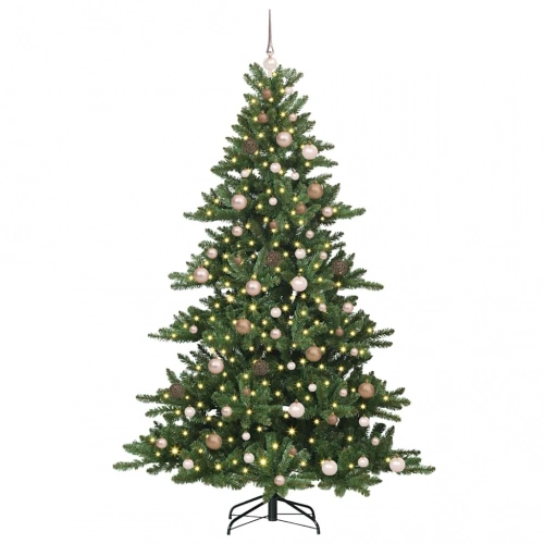 Mākslīgā Saliekamā Ziemassvētku Egle Su 300 Led 210 Cm Pvc Vidaxl