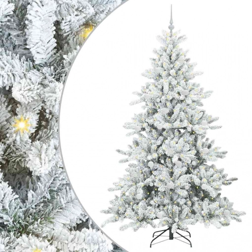 Mākslīgā Saliekamā Ziemassvētku Egle Su 300 Led 210 Cm Pvc Vidaxl
