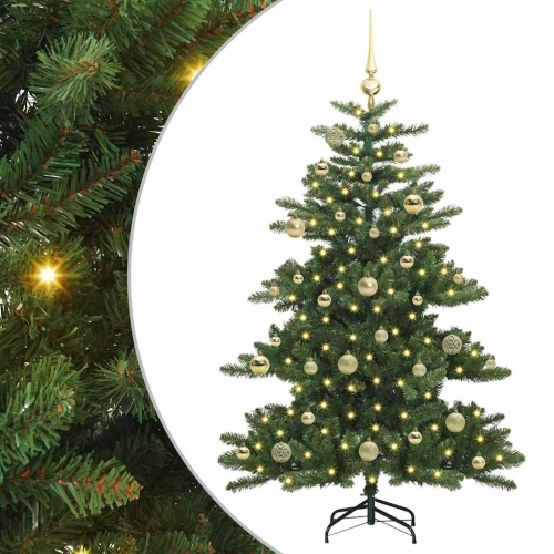 Mākslīgā Saliekamā Ziemassvētku Egle With Leds 150Cm Pvc Vidaxl