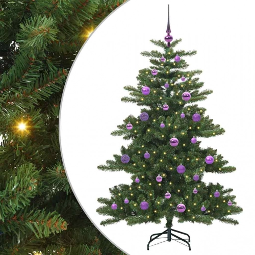 Mākslīgā Saliekamā Ziemassvētku Egle With Leds 150Cm Pvc Vidaxl