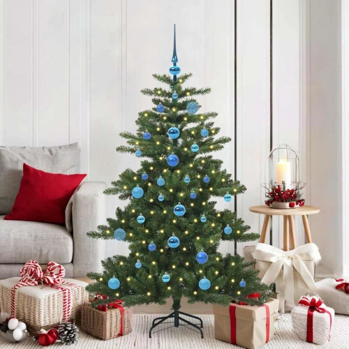 Mākslīgā Saliekamā Ziemassvētku Egle With Leds 150Cm Pvc Vidaxl