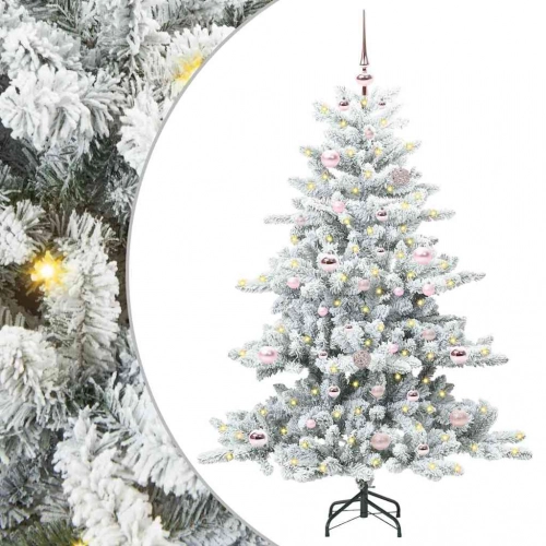 Mākslīgā Saliekamā Ziemassvētku Egle With Leds 150Cm Pvc Vidaxl
