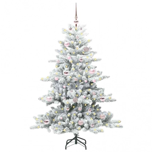 Mākslīgā Saliekamā Ziemassvētku Egle With Leds 150Cm Pvc Vidaxl
