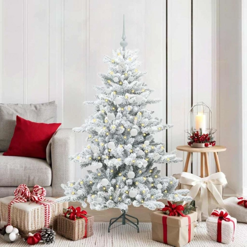 Mākslīgā Saliekamā Ziemassvētku Egle With Leds 150Cm Pvc Vidaxl