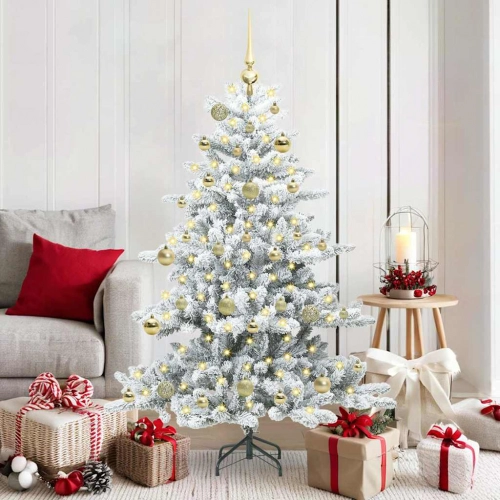 Mākslīgā Saliekamā Ziemassvētku Egle With Leds 150Cm Pvc Vidaxl
