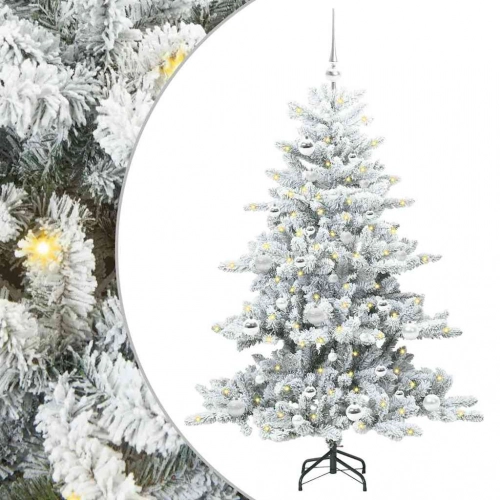 Mākslīgā Saliekamā Ziemassvētku Egle With Leds 150Cm Pvc Vidaxl