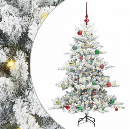 Mākslīgā Saliekamā Ziemassvētku Egle With Leds 150Cm Pvc Vidaxl