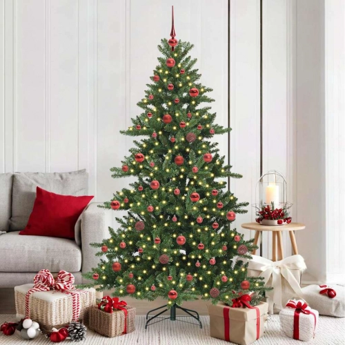 Mākslīgā Saliekamā Ziemassvētku Egle With Leds 180Cm Pvc Vidaxl