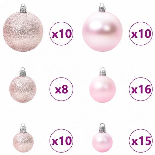 Mākslīgā Saliekamā Ziemassvētku Egle With Leds 180Cm Pvc Vidaxl