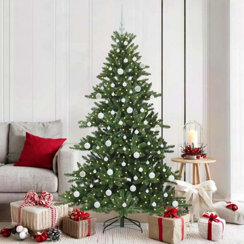 Mākslīgā Saliekamā Ziemassvētku Egle With Leds 180Cm Pvc Vidaxl