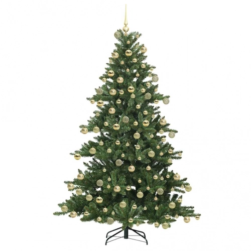 Mākslīgā Saliekamā Ziemassvētku Egle With Leds 180Cm Pvc Vidaxl