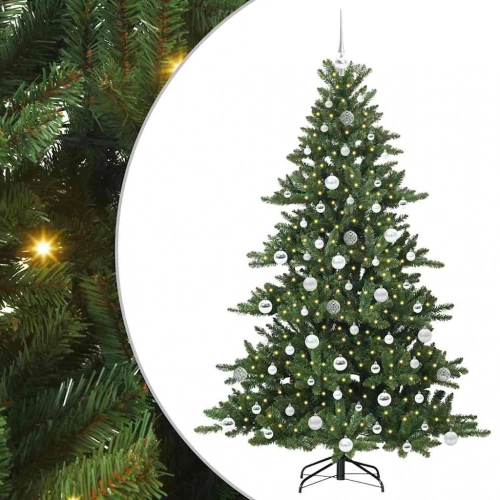 Mākslīgā Saliekamā Ziemassvētku Egle With Leds 180Cm Pvc Vidaxl