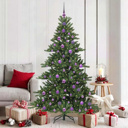 Mākslīgā Saliekamā Ziemassvētku Egle With Leds 180Cm Pvc Vidaxl
