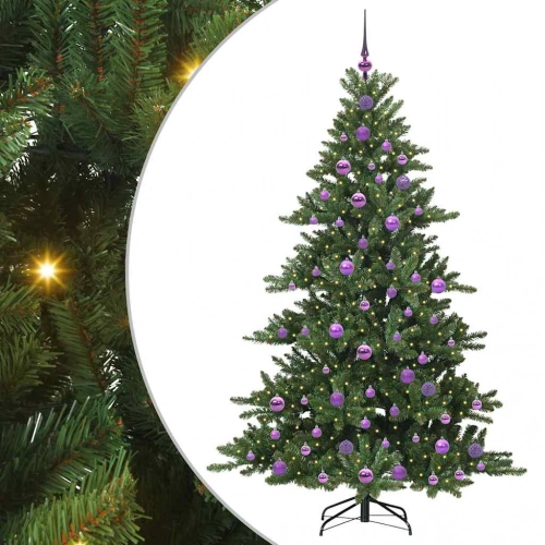 Mākslīgā Saliekamā Ziemassvētku Egle With Leds 180Cm Pvc Vidaxl
