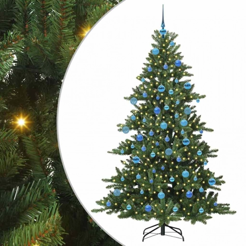 Mākslīgā Saliekamā Ziemassvētku Egle With Leds 180Cm Pvc Vidaxl