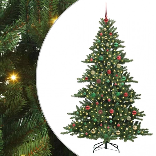 Mākslīgā Saliekamā Ziemassvētku Egle With Leds 180Cm Pvc Vidaxl