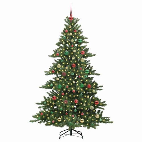 Mākslīgā Saliekamā Ziemassvētku Egle With Leds 180Cm Pvc Vidaxl