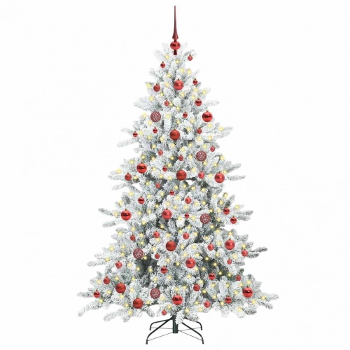 Mākslīgā Saliekamā Ziemassvētku Egle With Leds 180Cm Pvc Vidaxl