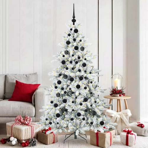 Mākslīgā Saliekamā Ziemassvētku Egle With Leds 180Cm Pvc Vidaxl