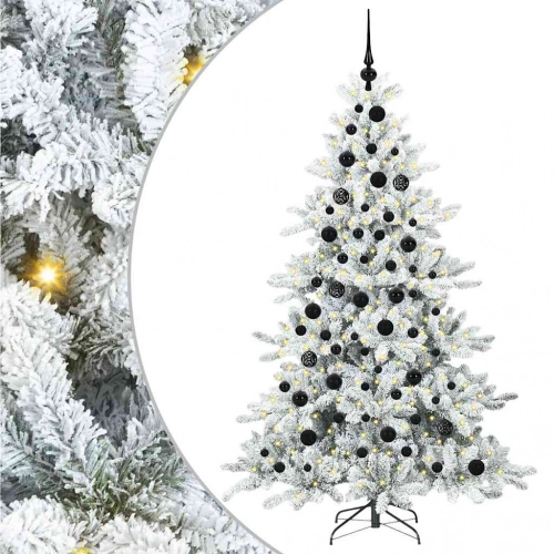 Mākslīgā Saliekamā Ziemassvētku Egle With Leds 180Cm Pvc Vidaxl