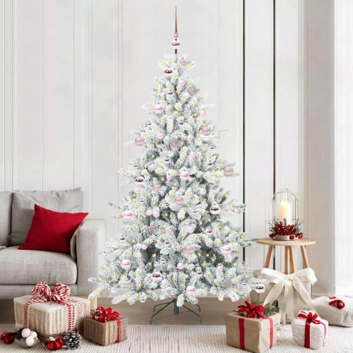 Mākslīgā Saliekamā Ziemassvētku Egle With Leds 180Cm Pvc Vidaxl