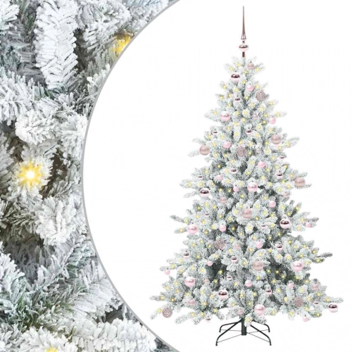 Mākslīgā Saliekamā Ziemassvētku Egle With Leds 180Cm Pvc Vidaxl