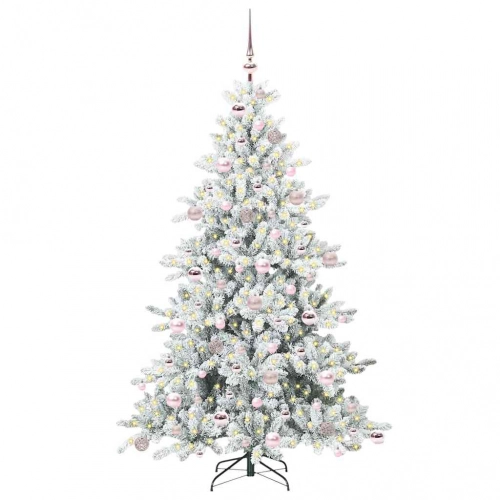 Mākslīgā Saliekamā Ziemassvētku Egle With Leds 180Cm Pvc Vidaxl