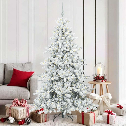 Mākslīgā Saliekamā Ziemassvētku Egle With Leds 180Cm Pvc Vidaxl