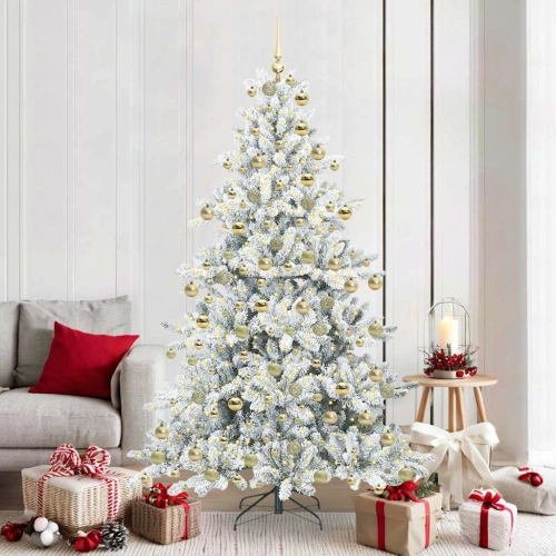 Mākslīgā Saliekamā Ziemassvētku Egle With Leds 180Cm Pvc Vidaxl