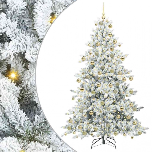 Mākslīgā Saliekamā Ziemassvētku Egle With Leds 180Cm Pvc Vidaxl