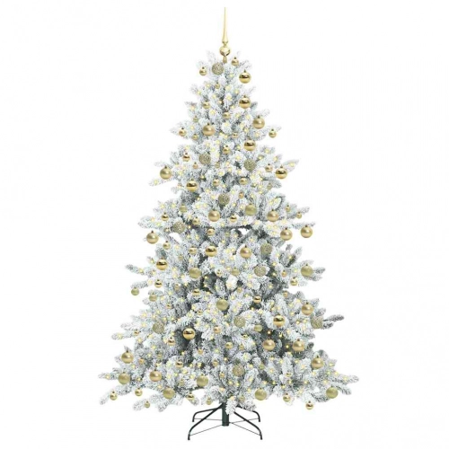 Mākslīgā Saliekamā Ziemassvētku Egle With Leds 180Cm Pvc Vidaxl