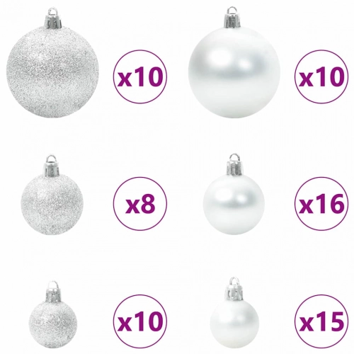 Mākslīgā Saliekamā Ziemassvētku Egle With Leds 180Cm Pvc Vidaxl