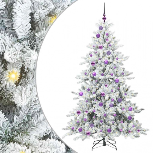 Mākslīgā Saliekamā Ziemassvētku Egle With Leds 180Cm Pvc Vidaxl