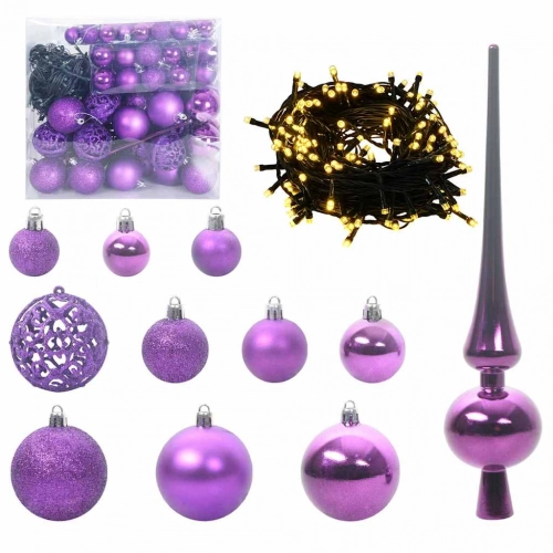 Mākslīgā Saliekamā Ziemassvētku Egle With Leds 180Cm Pvc Vidaxl