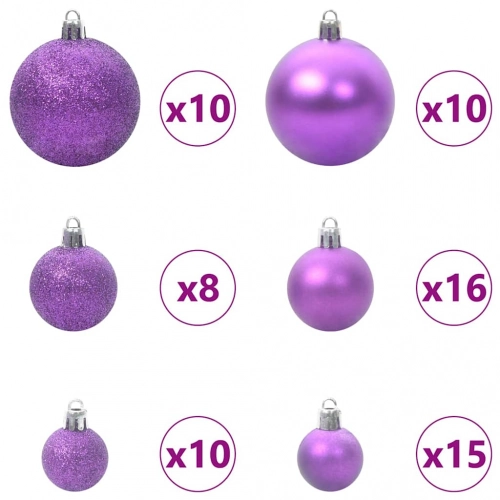 Mākslīgā Saliekamā Ziemassvētku Egle With Leds 180Cm Pvc Vidaxl