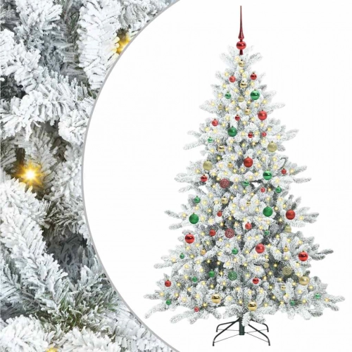 Mākslīgā Saliekamā Ziemassvētku Egle With Leds 180Cm Pvc Vidaxl