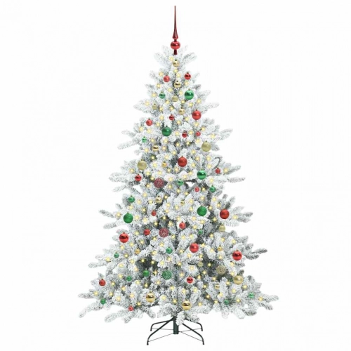 Mākslīgā Saliekamā Ziemassvētku Egle With Leds 180Cm Pvc Vidaxl