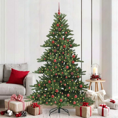 Mākslīgā Saliekamā Ziemassvētku Egle With Leds 210Cm Pvc Vidaxl
